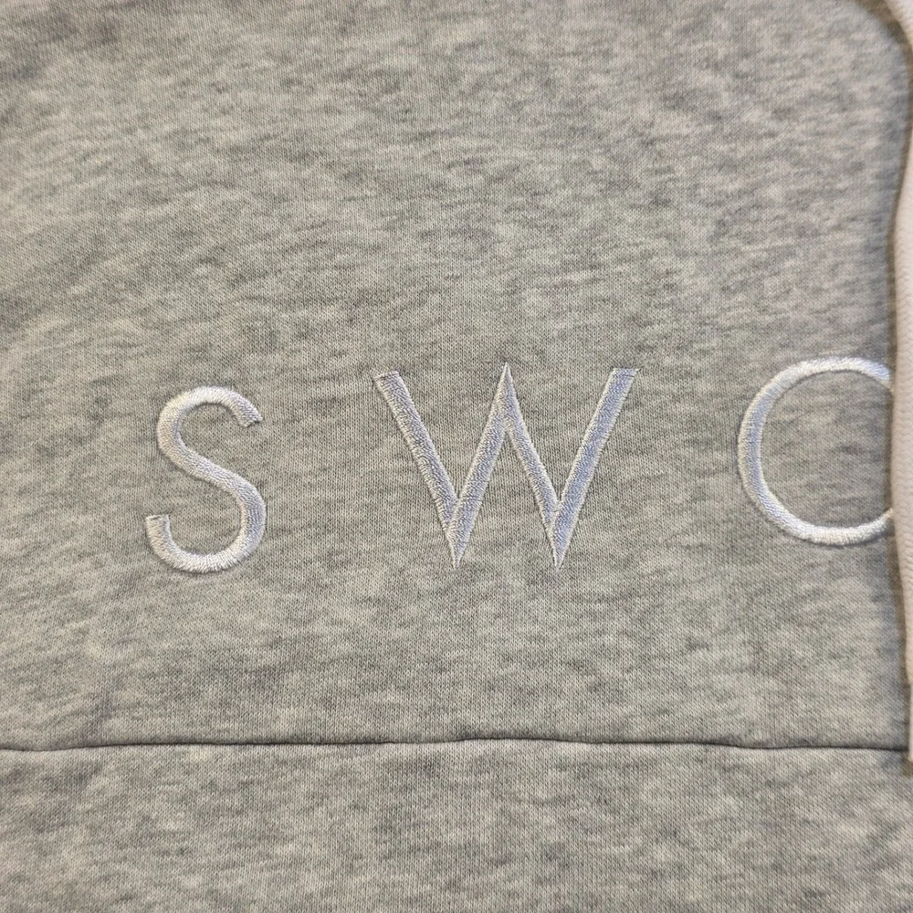 Nike Sportswear Mens Swoosh Pullover Hoodie‎ Heather Grey CJ4863-063 Medium